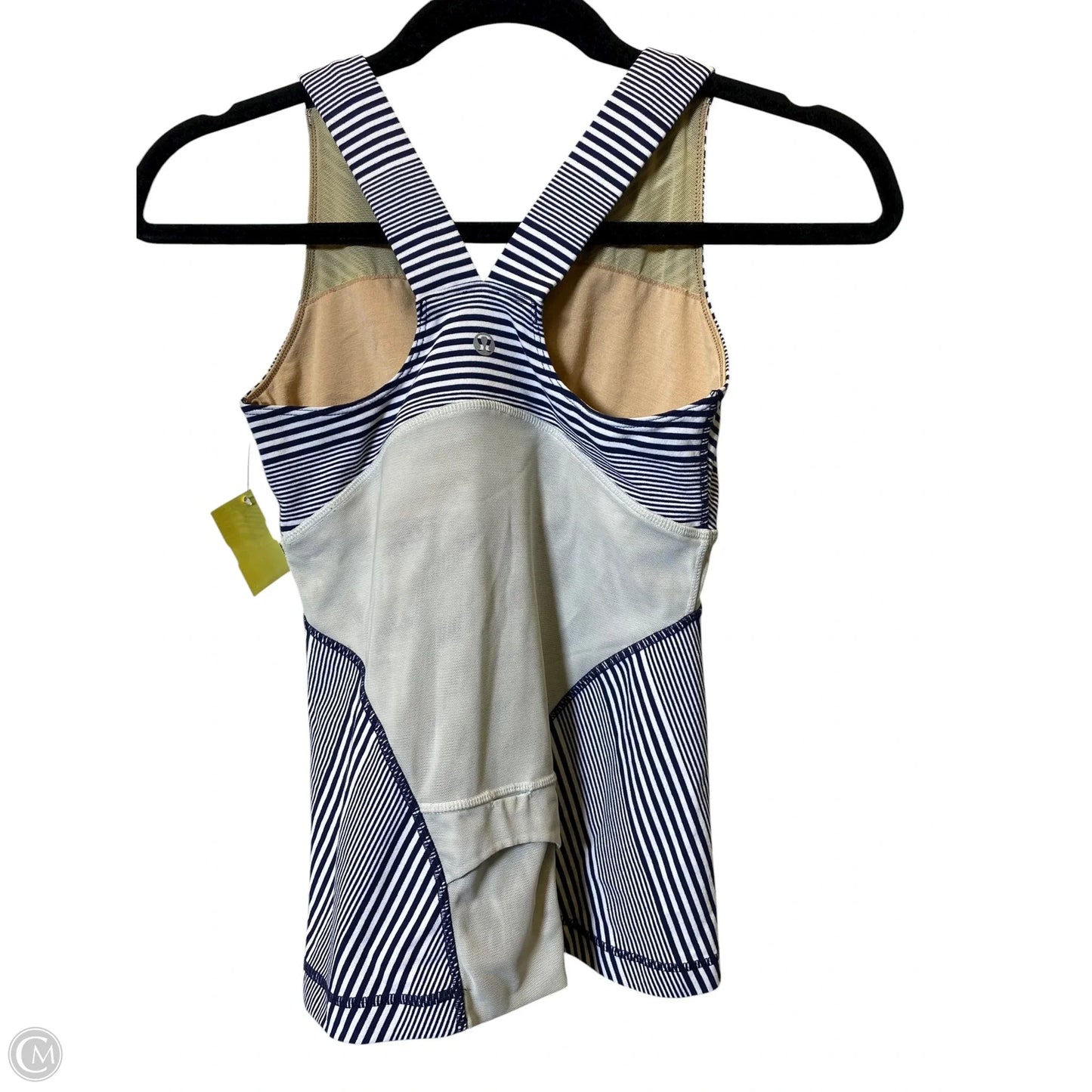 Athletic Tank Top By Lululemon In Striped Pattern, Size: 6