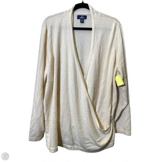 Sweater Cashmere By Lands End In Beige, Size: 3x