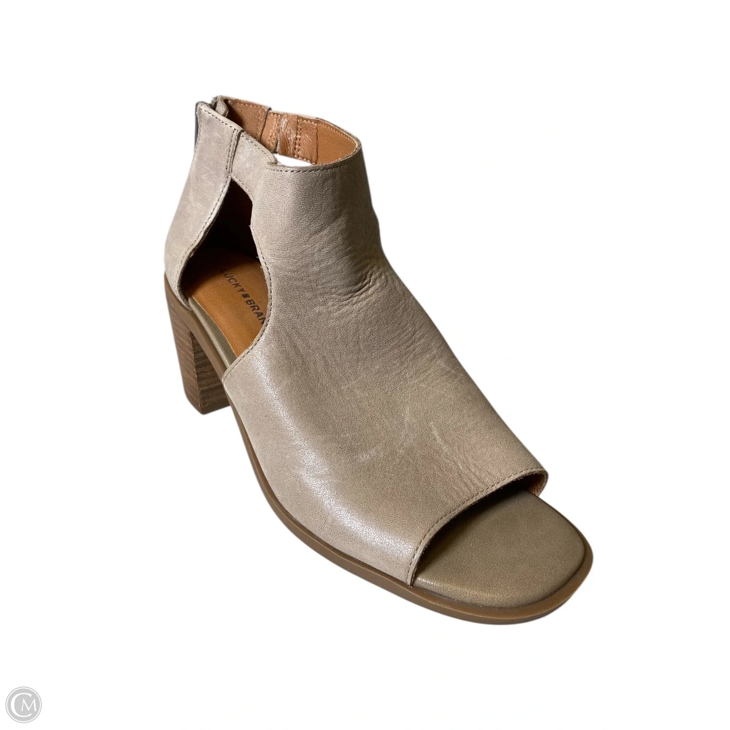 Shoes Heels Block By Lucky Brand In Beige, Size: 9.5
