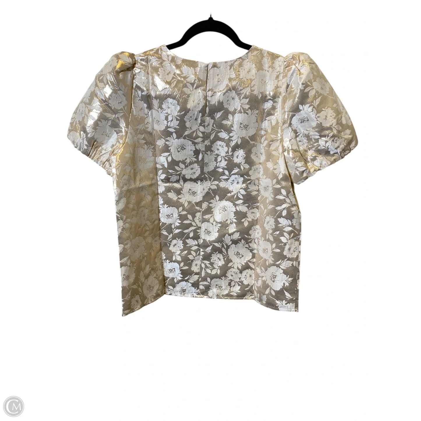 Top Short Sleeve By J. Crew In Gold, Size: S