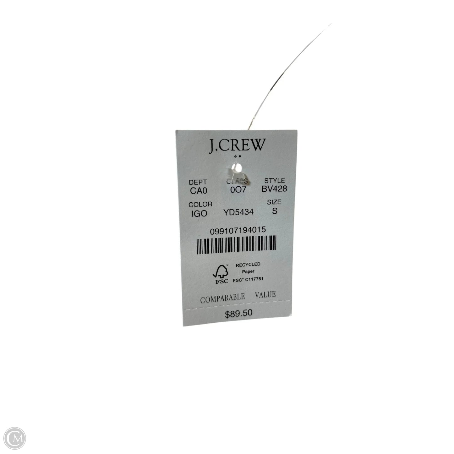 Top Short Sleeve By J. Crew In Gold, Size: S