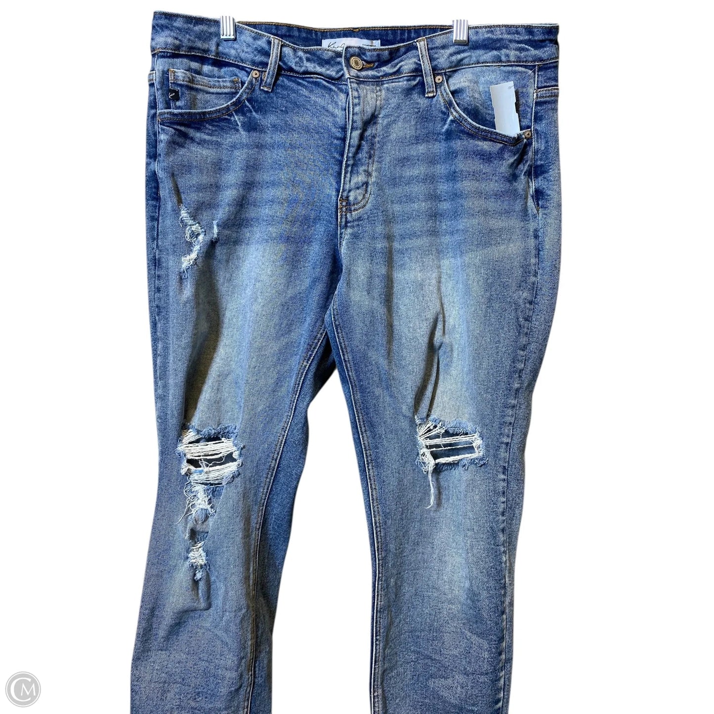 Jeans Straight By Kancan In Blue Denim, Size: 18