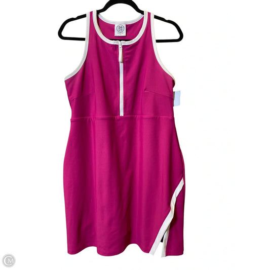 Athletic Dress By Sage In Pink & White, Size: Xl