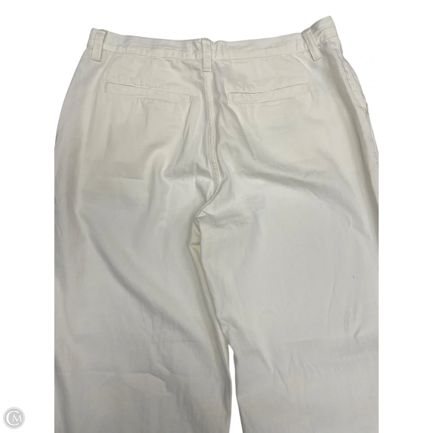 Jeans Wide Leg By Madewell In White Denim, Size: 14