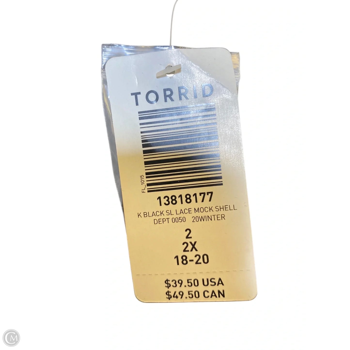 Top Sleeveless By Torrid In Black, Size: 2x