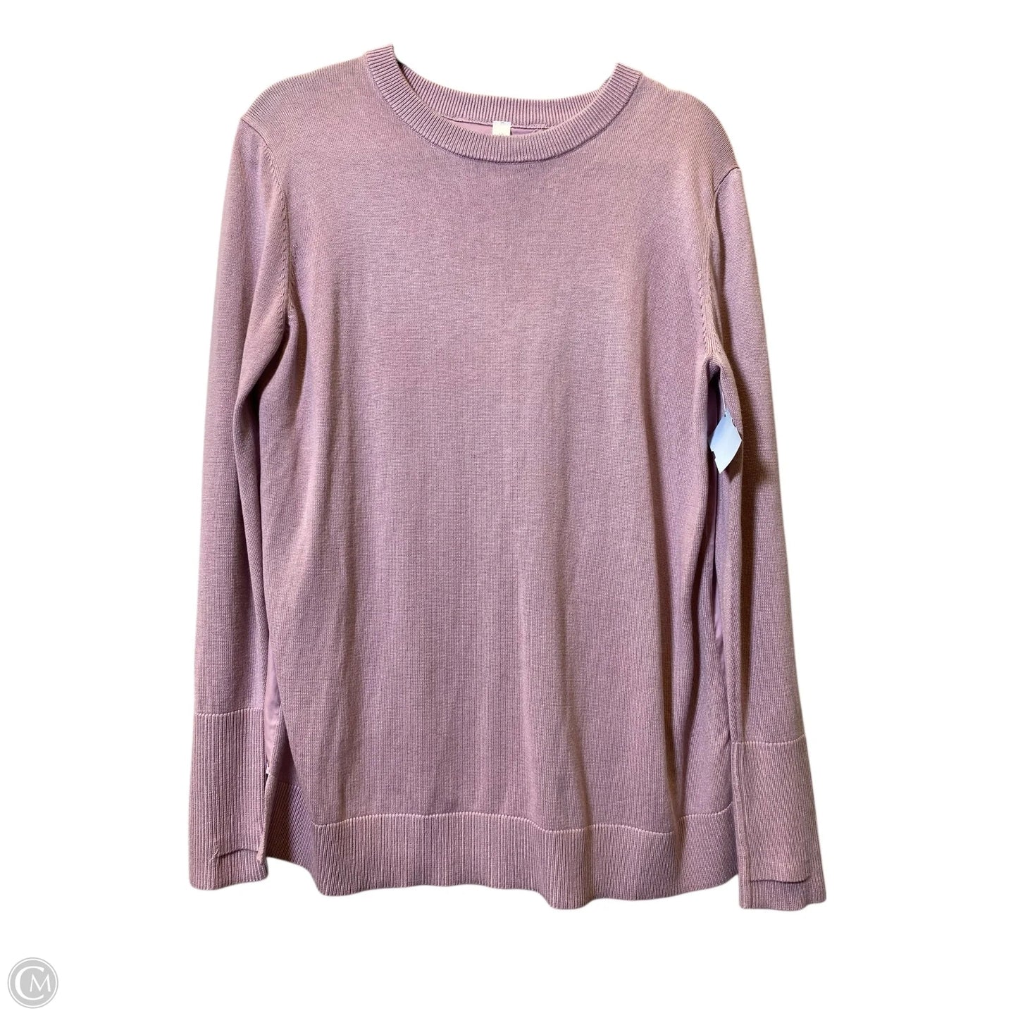 Athletic Top Long Sleeve Crewneck By Lululemon In Pink, Size: 10