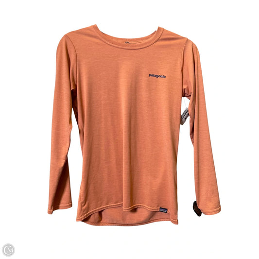 Top Long Sleeve By Patagonia In Orange, Size: Xs
