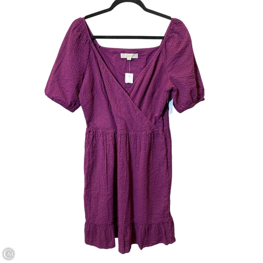 Dress Party Short By Loft In Purple, Size: 6