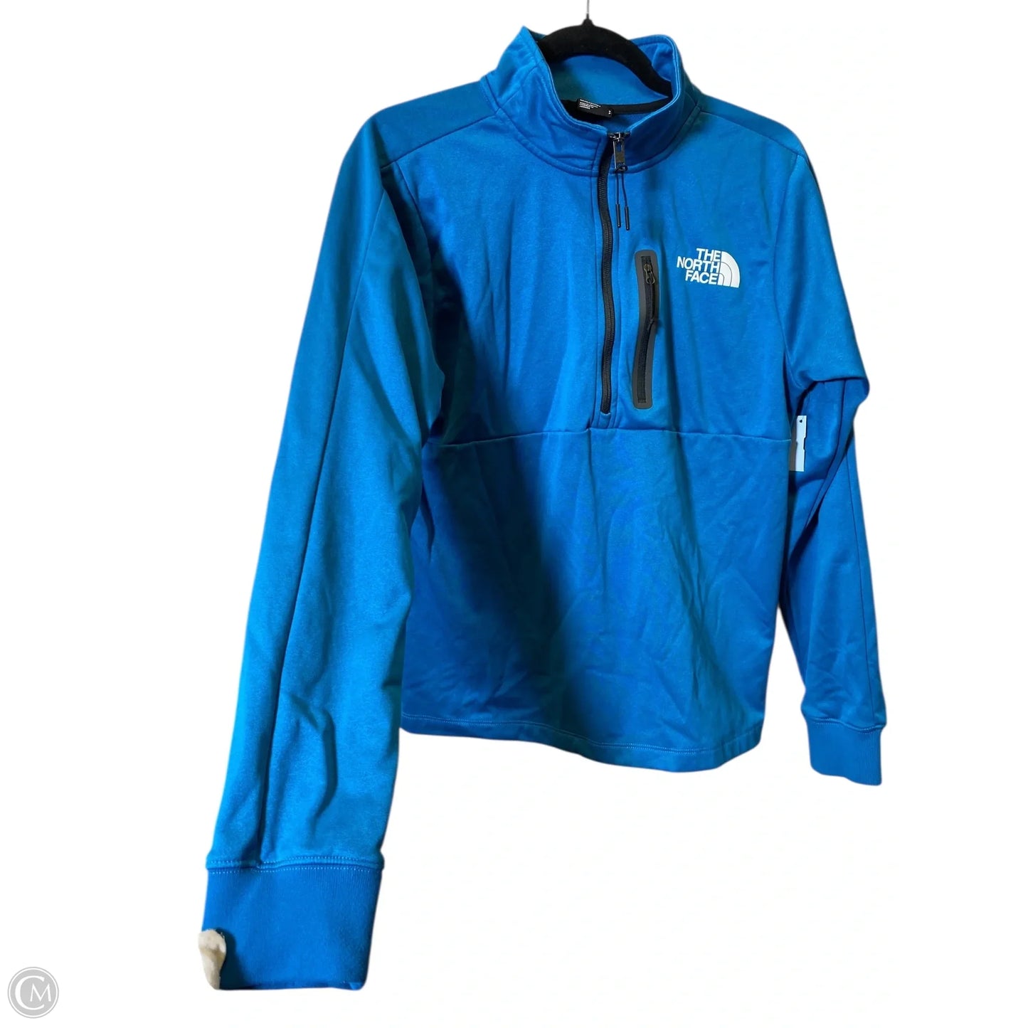 Athletic Sweatshirt Collar By The North Face In Teal, Size: S