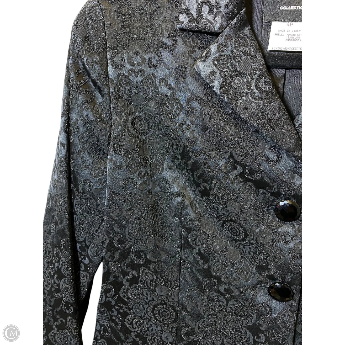 Blazer By Clothes Mentor In Black, Size: 4