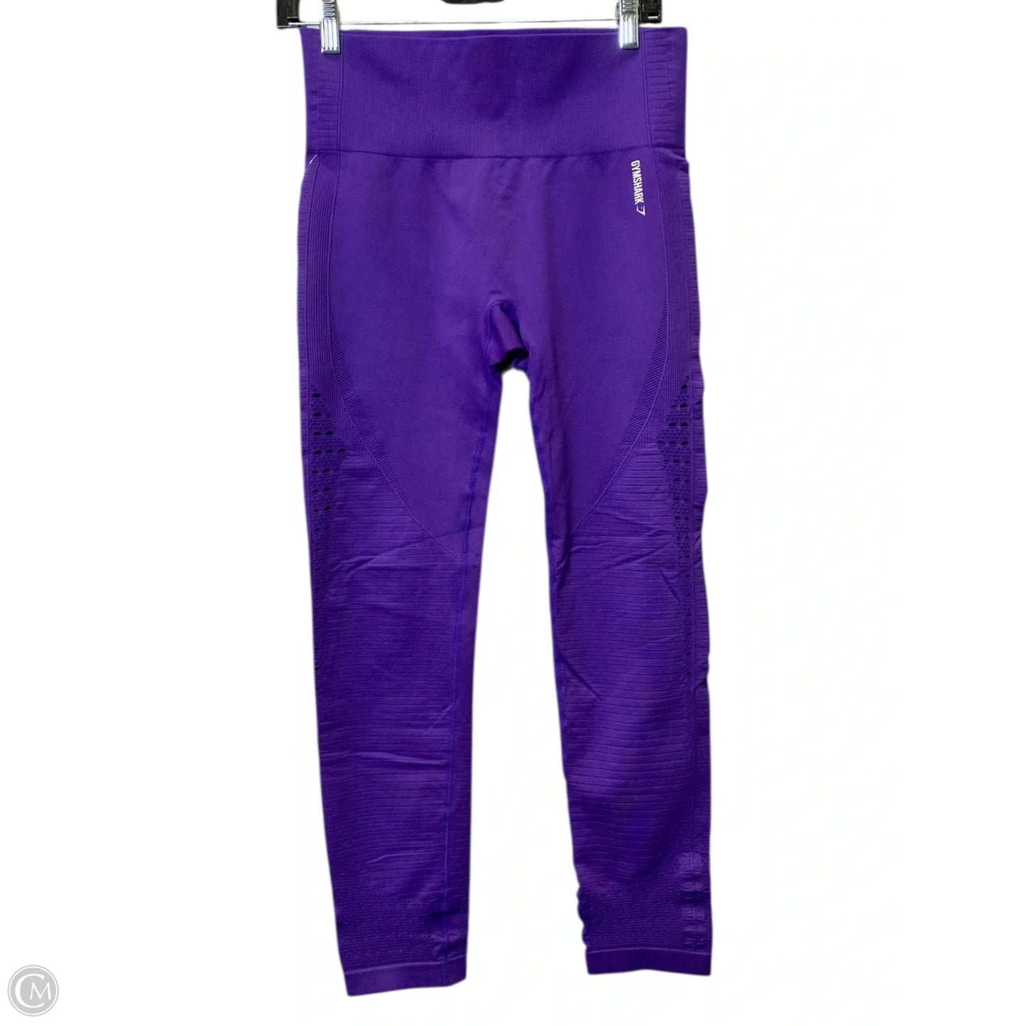 Athletic Leggings Capris By Gym Shark In Purple, Size: L