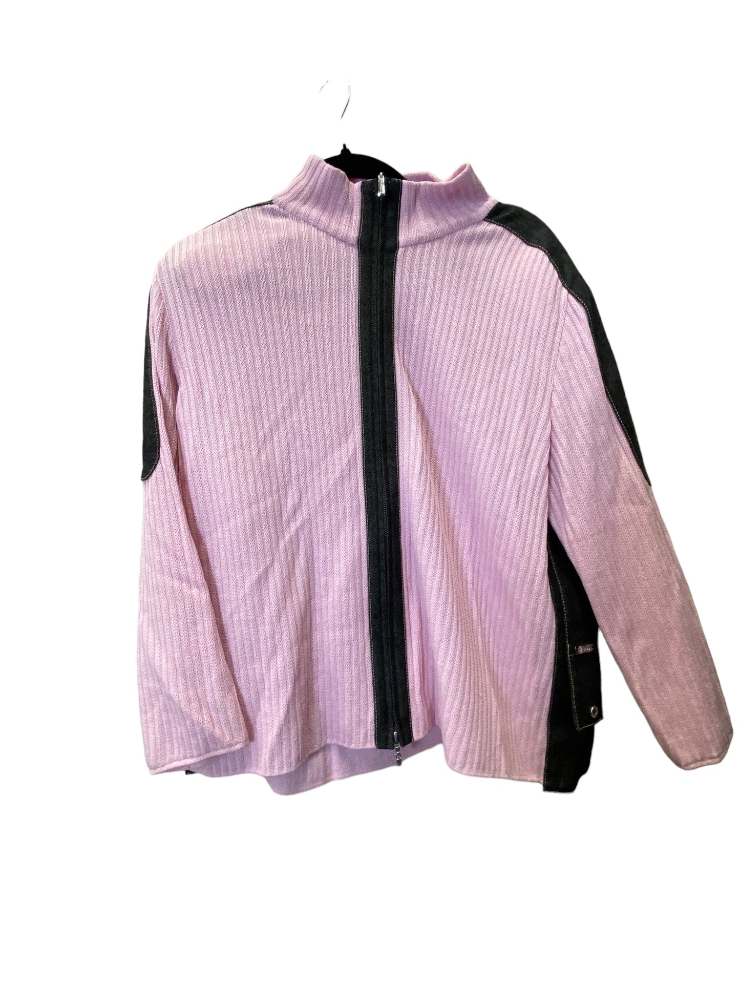 Cardigan By St John Collection In Pink, Size: Xl