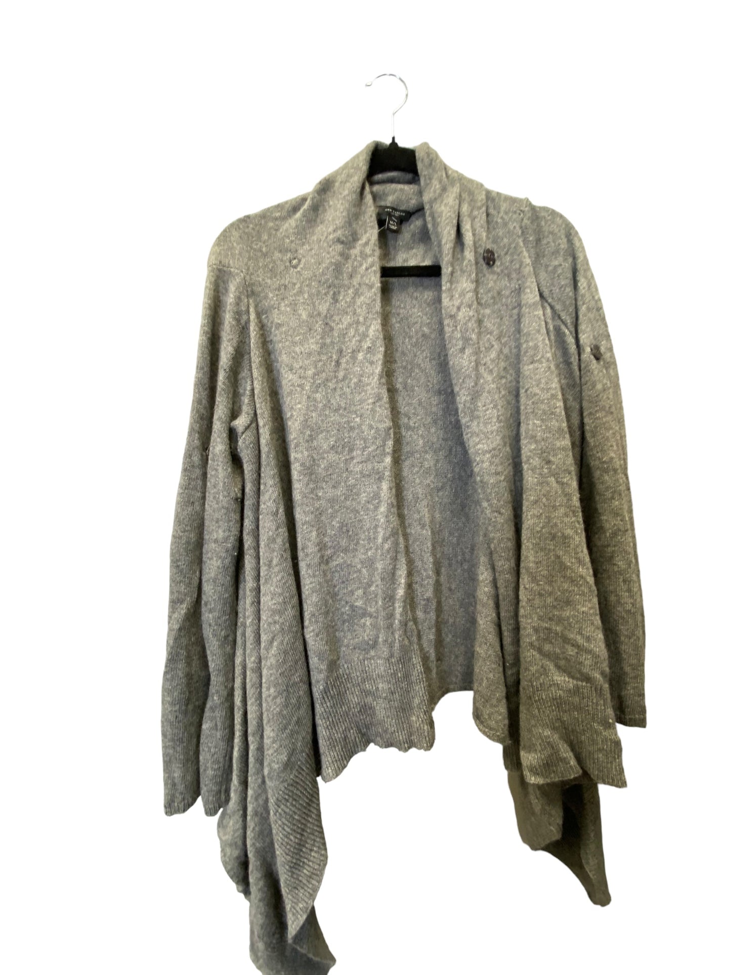 Cardigan By Ann Taylor In Grey, Size: M