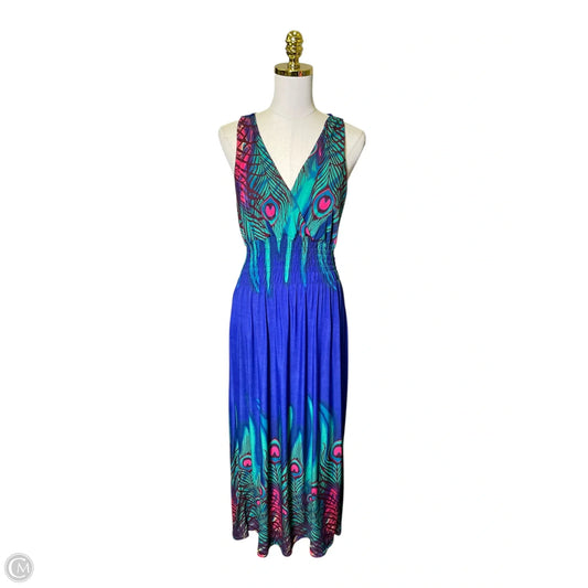 Dress Casual Maxi By Clothes Mentor In Multi-colored, Size: L