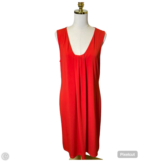 Dress Casual Midi By Dana Buchman In Red, Size: L