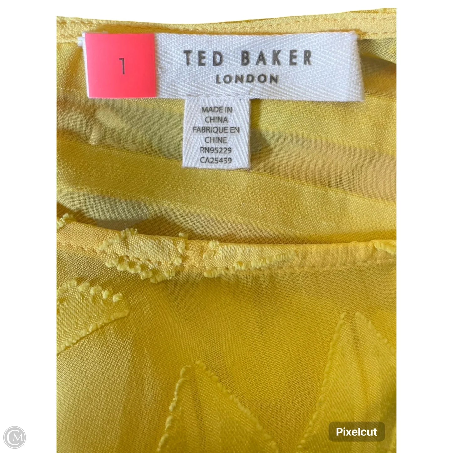 Dress Casual Maxi By Ted Baker In Yellow, Size: S