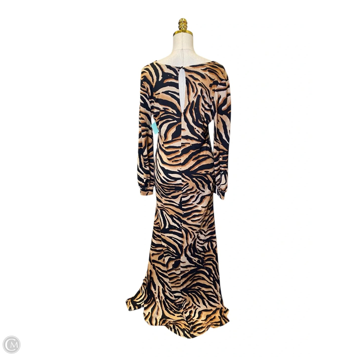 Dress Casual Maxi By Fashion Nova In Animal Print, Size: L