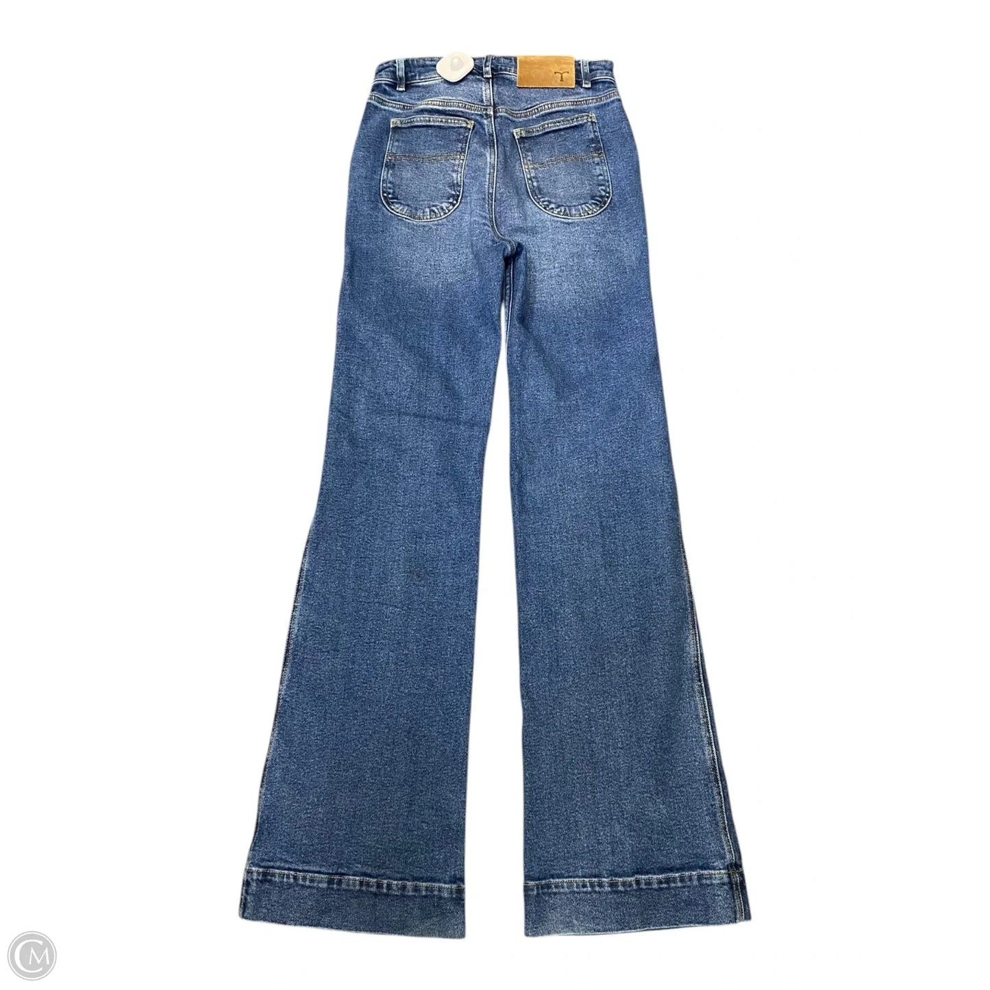 Jeans Wide Leg By Clothes Mentor In Blue Denim, Size: 2