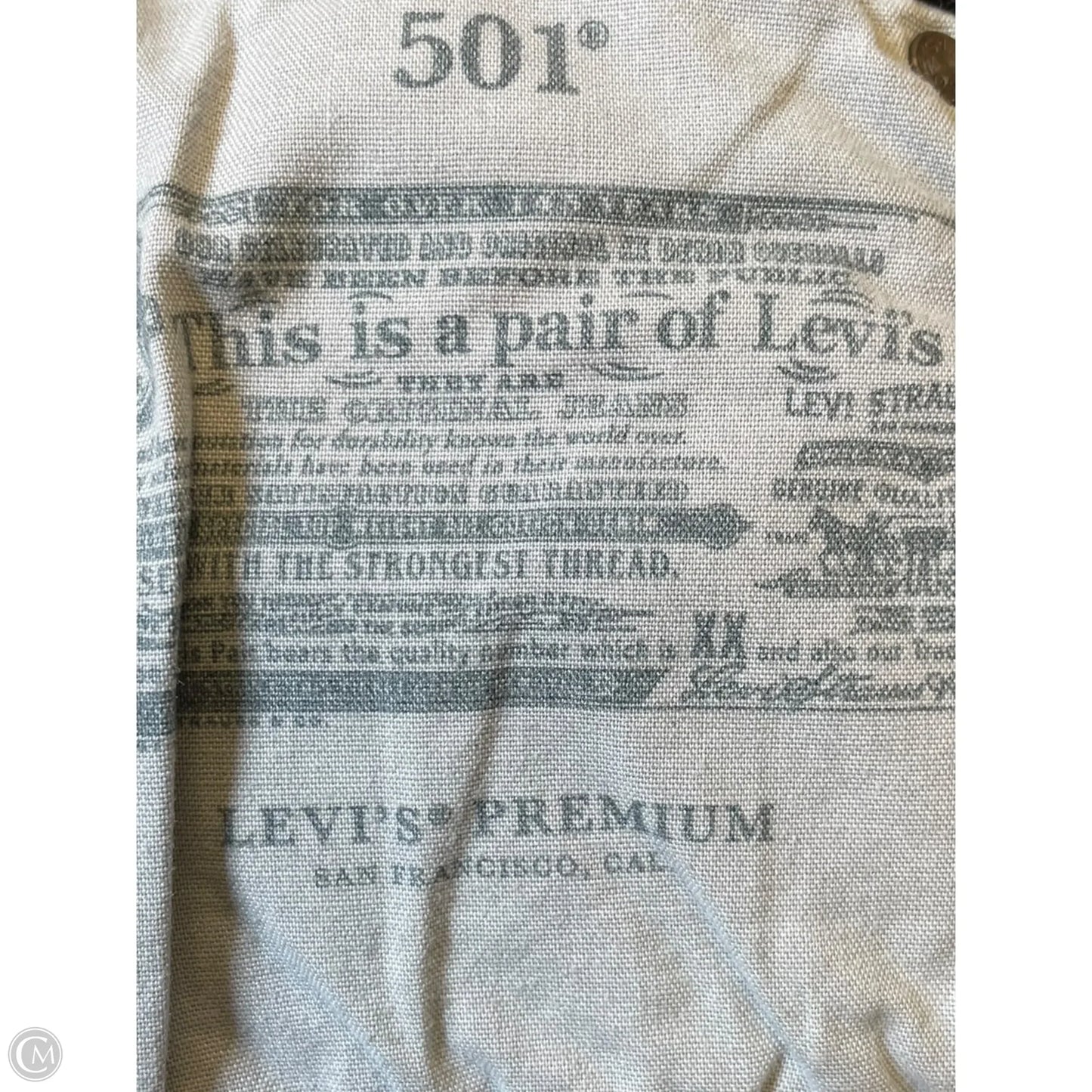 Shorts By Levis In Grey Denim, Size: 12