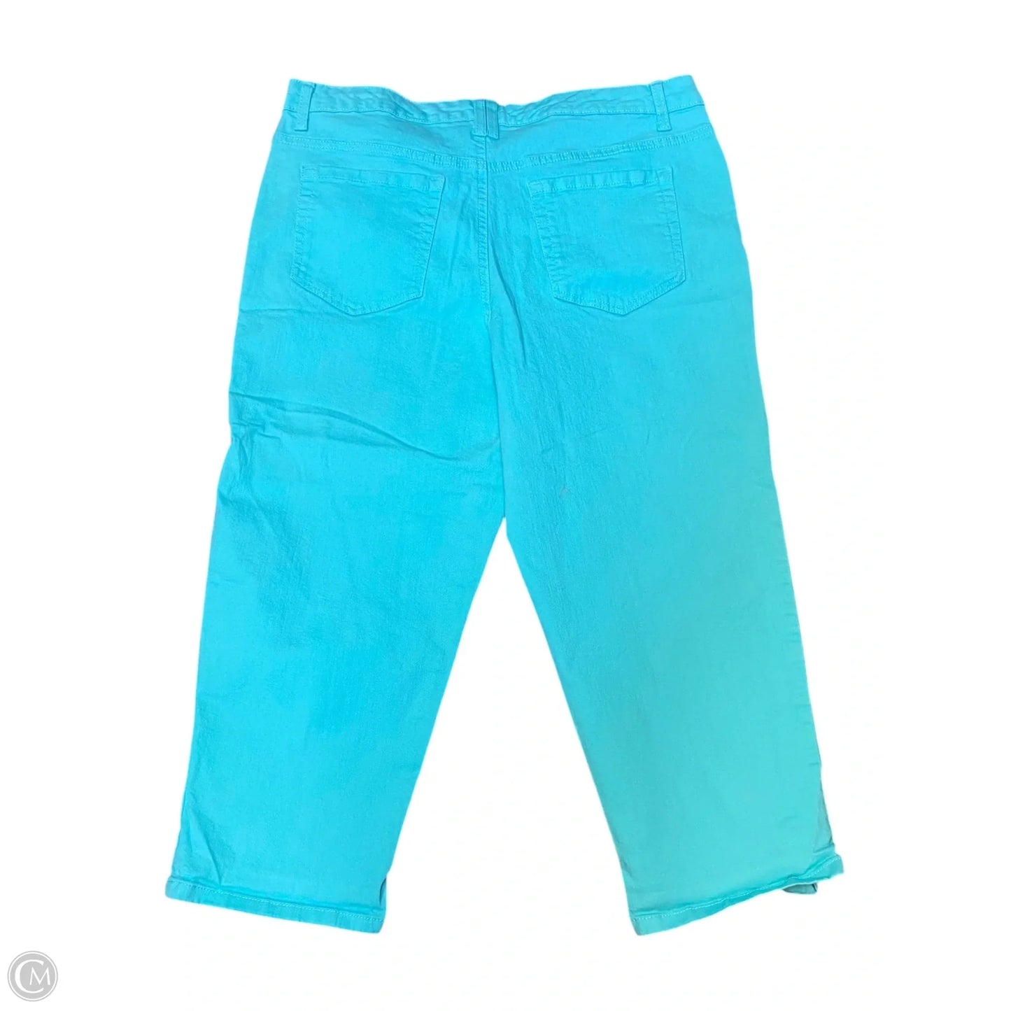 Jeans Cropped By Style And Company In Aqua, Size: 14