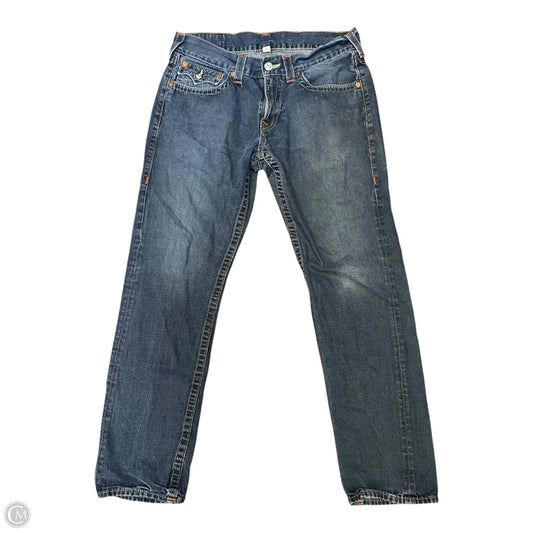 Jeans Straight By True Religion In Blue Denim, Size: 18