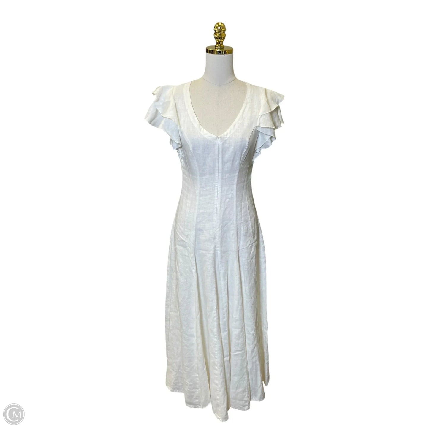 Dress Casual Maxi By Clothes Mentor In White, Size: 6