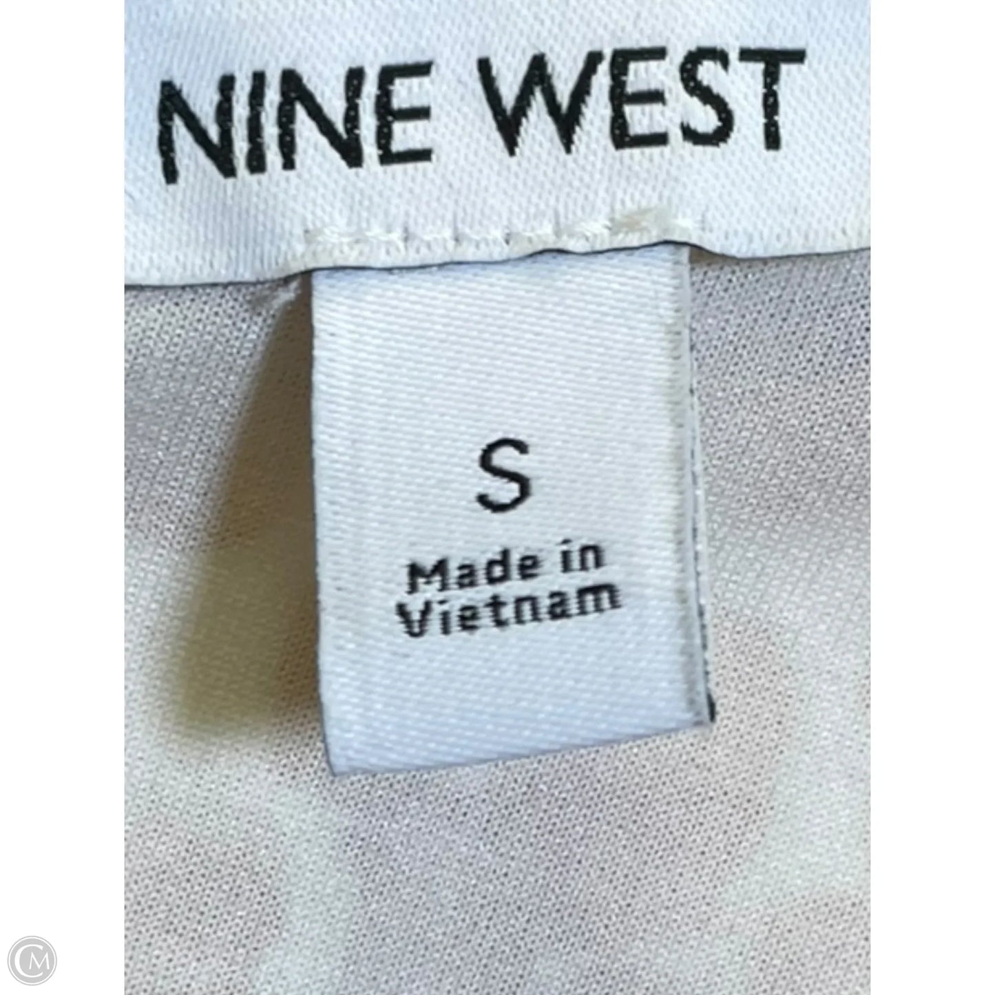 Dress Casual Midi By Nine West In Brown & White, Size: S