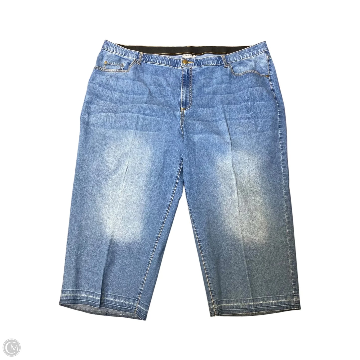 Jeans Straight By Catherines In Blue Denim, Size: 26