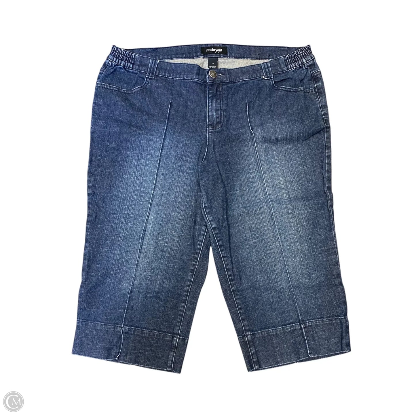 Jeans Cropped By Lane Bryant In Blue Denim, Size: 18