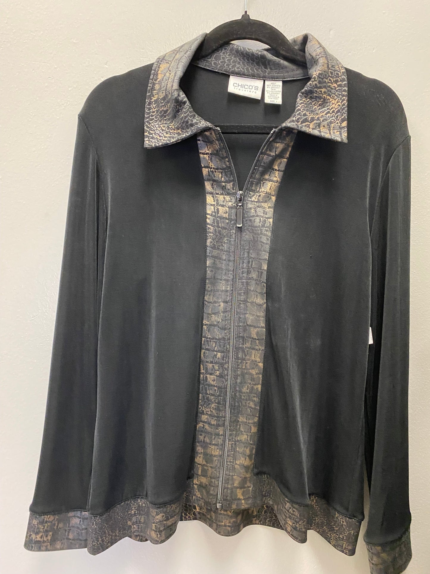 Jacket Other By Chicos In Black, Size: M