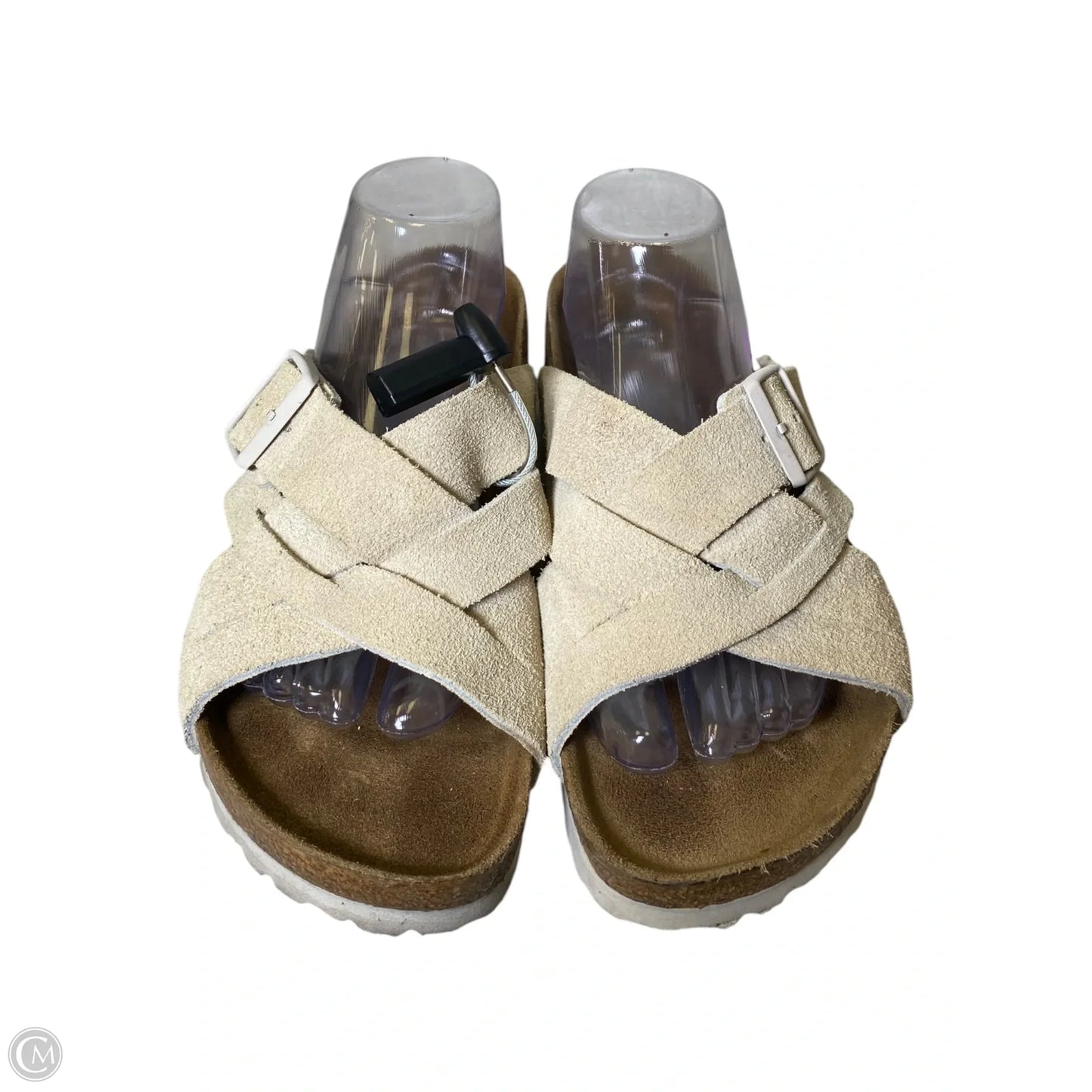 Sandals Flats By Birkenstock In Tan, Size: 11.5