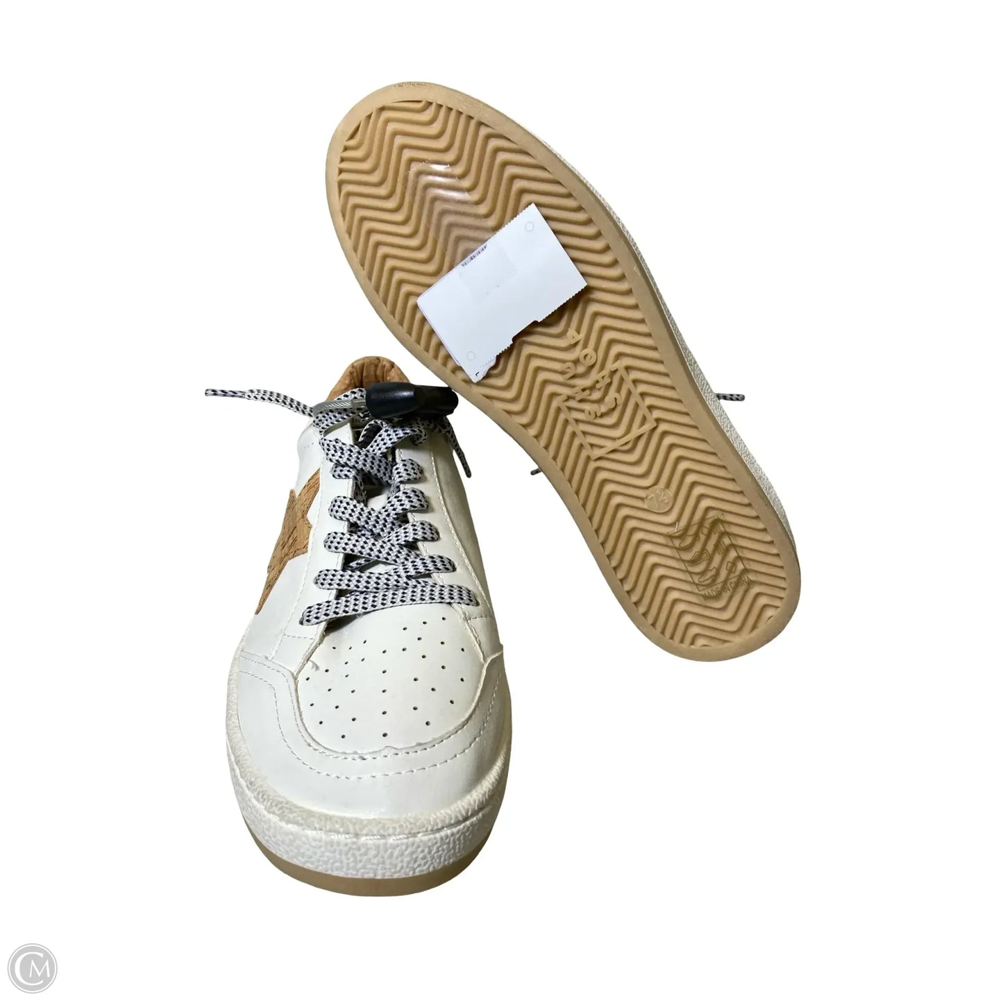 Shoes Sneakers By Shu Shop In Tan & White, Size: 7.5