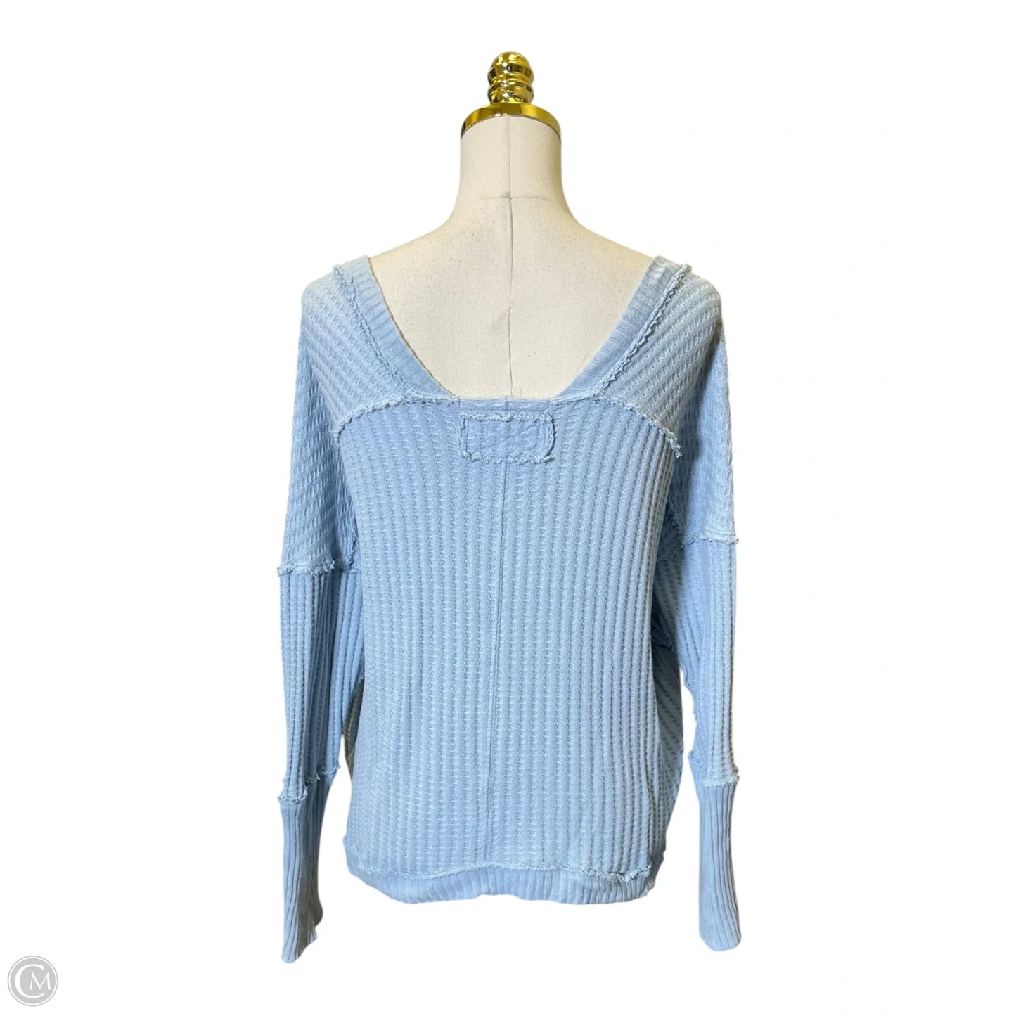 Blouse Long Sleeve By We The Free In Blue, Size: S