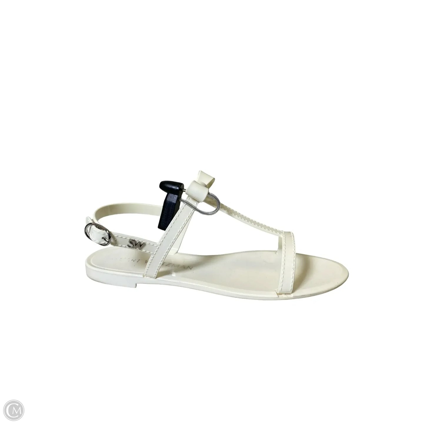 Sandals Designer By Stuart Weitzman In White, Size: 9