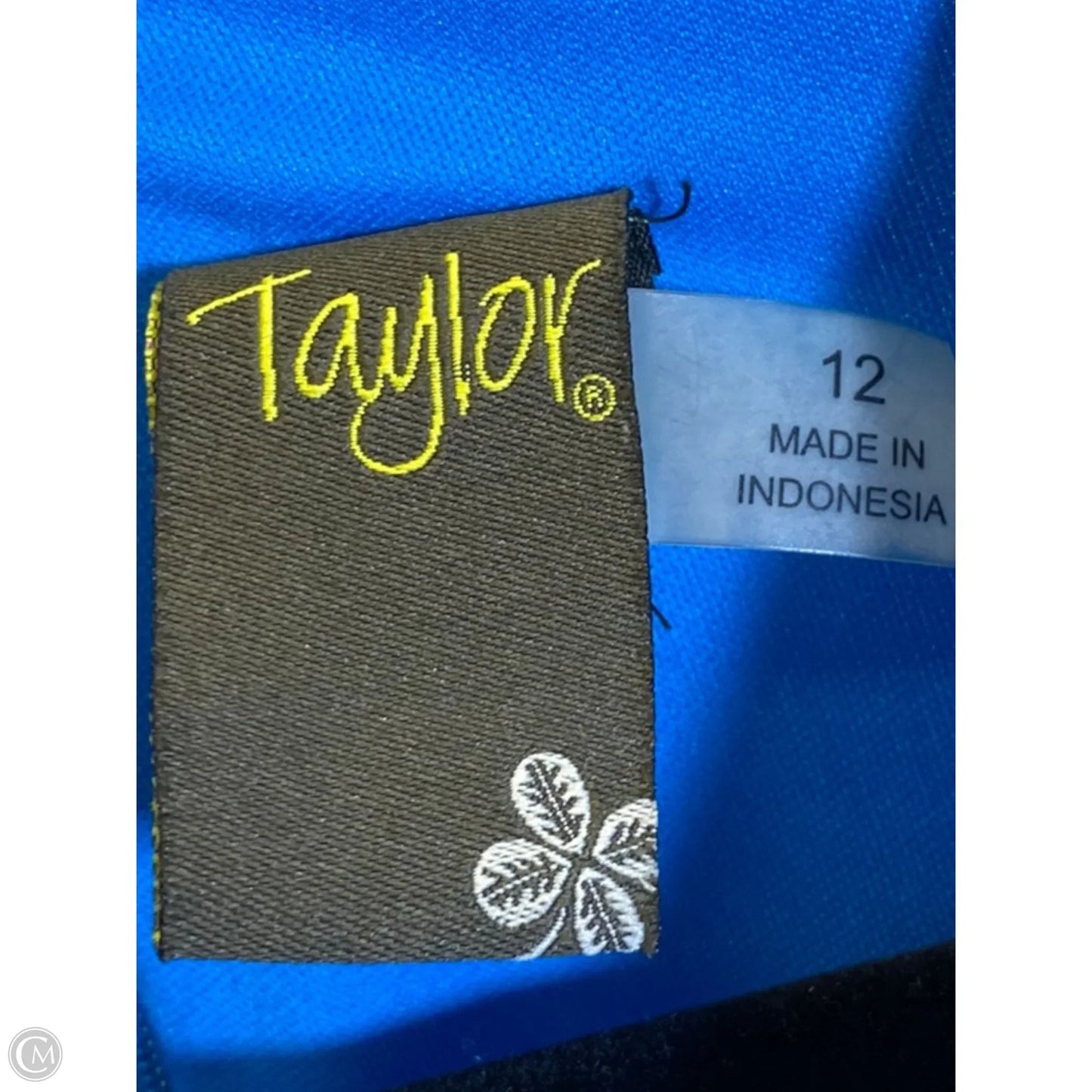 Dress Casual Midi By Taylor In Blue, Size: 12