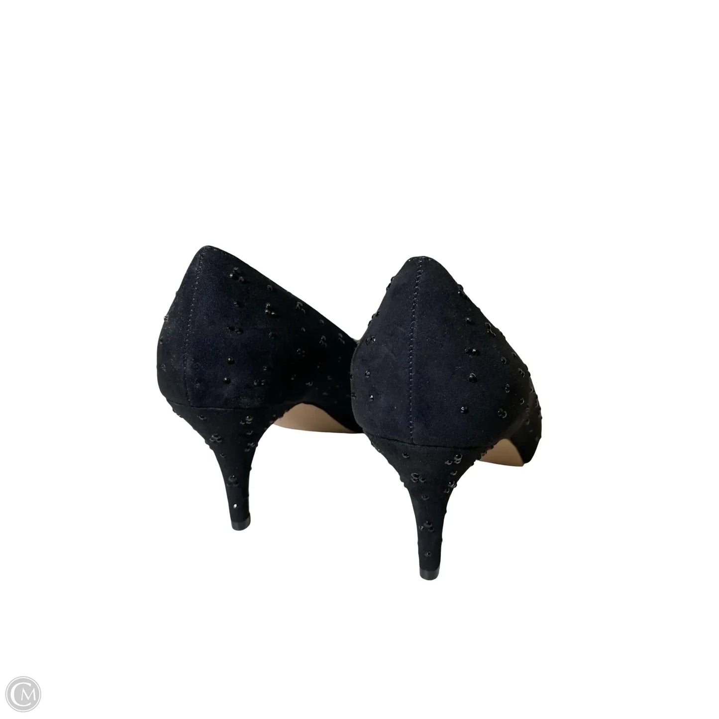 Sandals Heels Stiletto By Luxe In Black, Size: 10