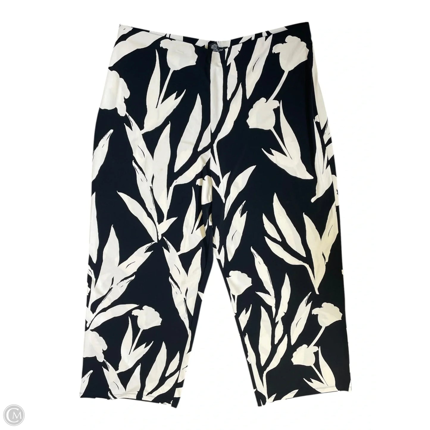 Pants Lounge By Alfani In Black & Cream, Size: Xl