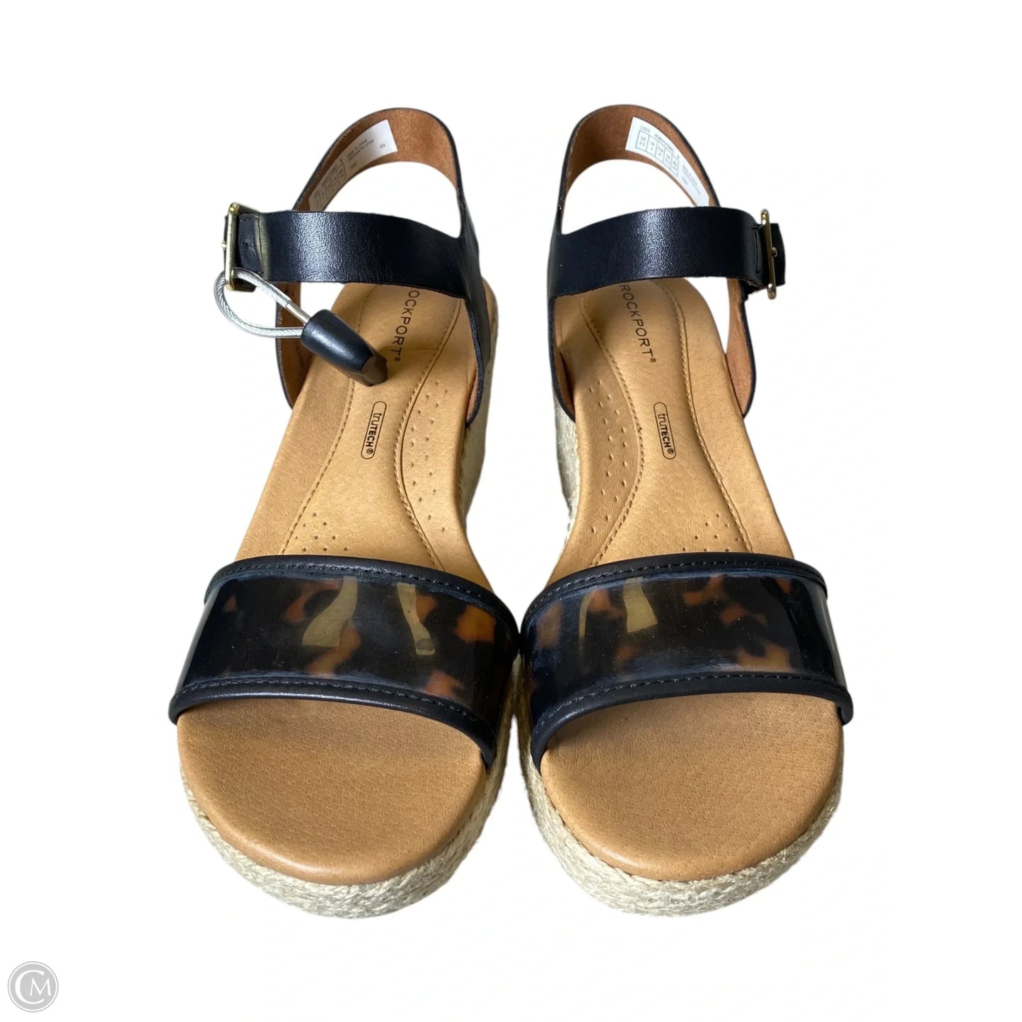 Sandals Heels Wedge By Rockport In Animal Print, Size: 6.5
