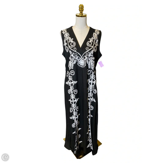 Dress Casual Maxi By Clothes Mentor In Black & White, Size: L