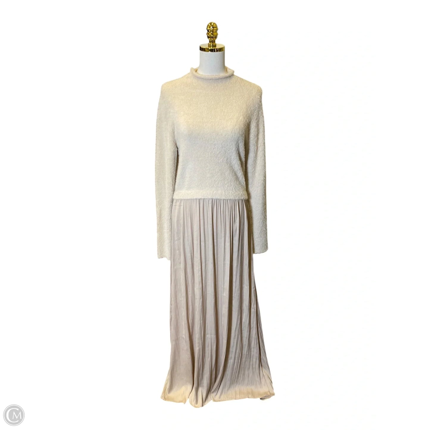 Dress Casual Maxi By Anthropologie In Beige, Size: M