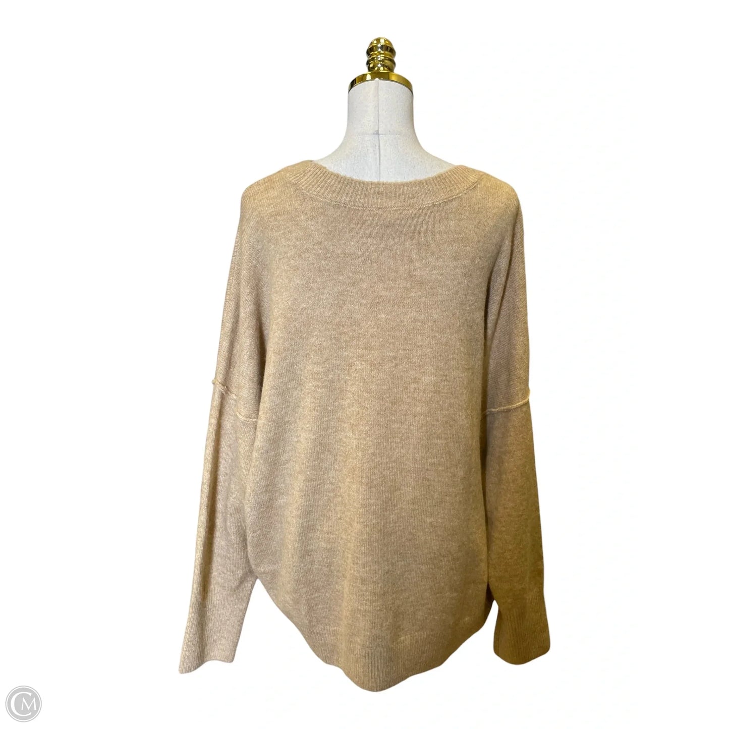 Sweater By Vince Camuto In Brown & Red, Size: 2x