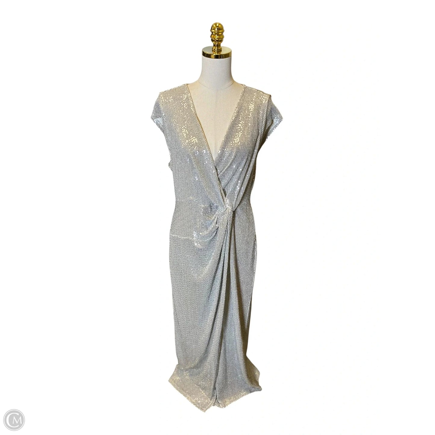 Dress Party Long By John Meyer In Silver, Size: Xl