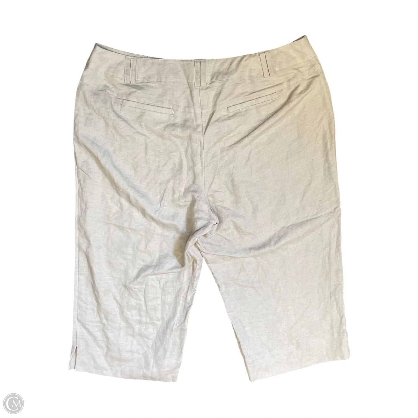 Pants Cropped By Lane Bryant In Beige, Size: 16