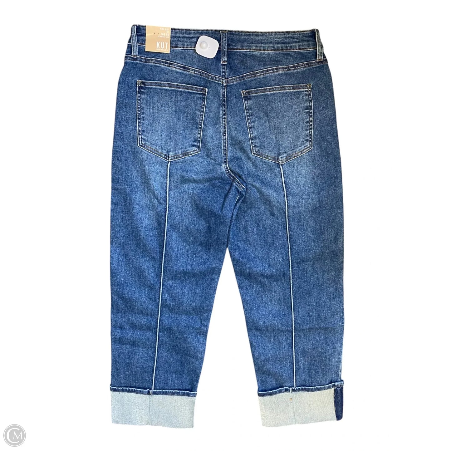 Jeans Straight By Kut In Blue Denim, Size: 12