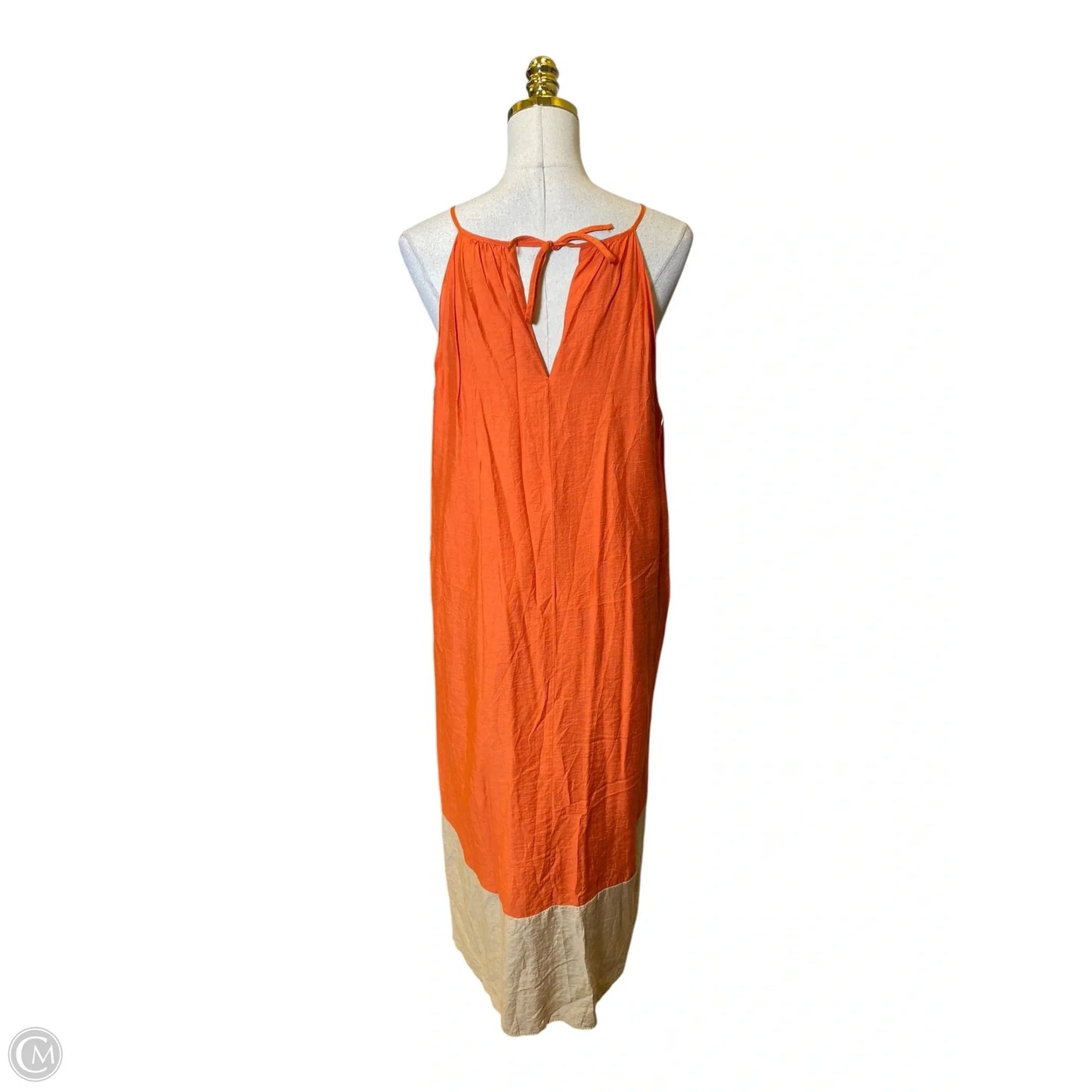 Dress Casual Maxi By Limited In Orange, Size: L