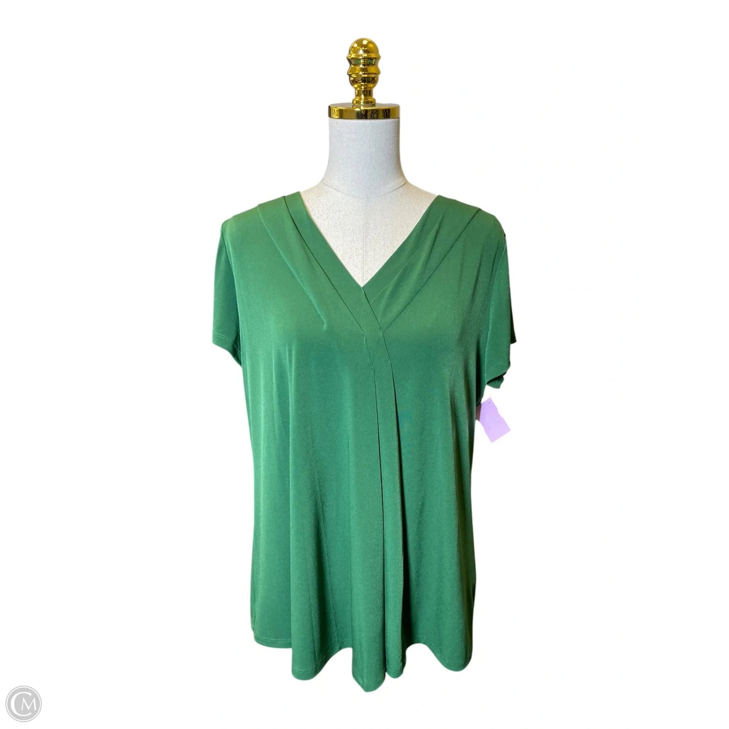 Blouse Short Sleeve By Lane Bryant In Green, Size: M