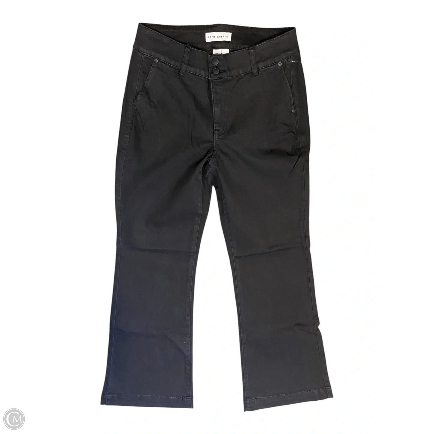 Jeans Flared By Lane Bryant In Black Denim, Size: 12