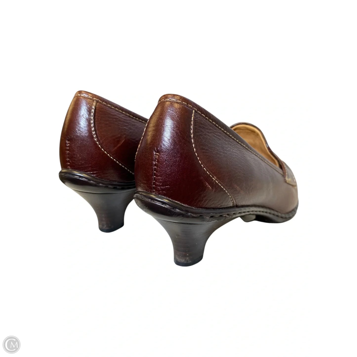 Shoes Heels Kitten By Sofft In Brown, Size: 8