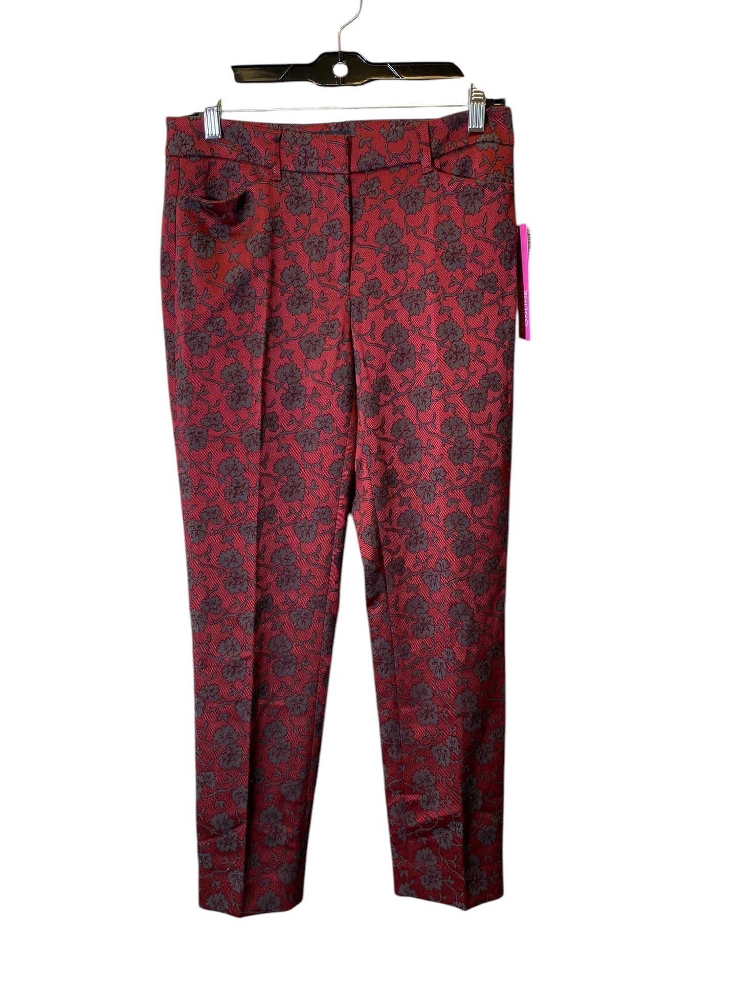 Pants Cropped By White House Black Market In Red, Size: 2