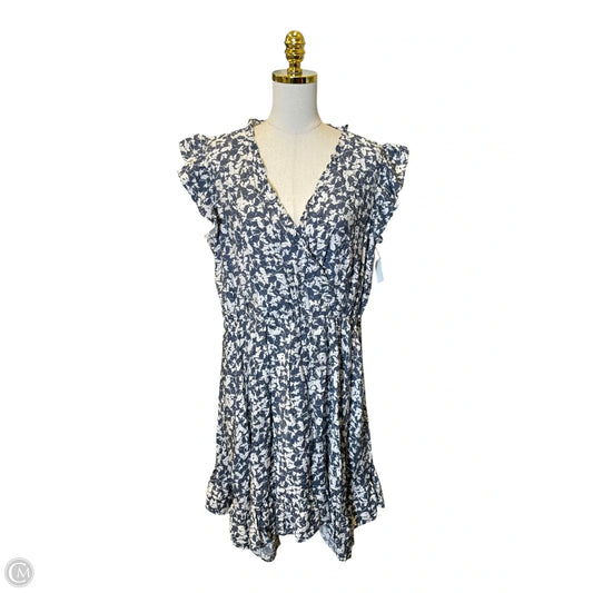 Dress Casual Midi By Maurices In Blue & White, Size: Xl